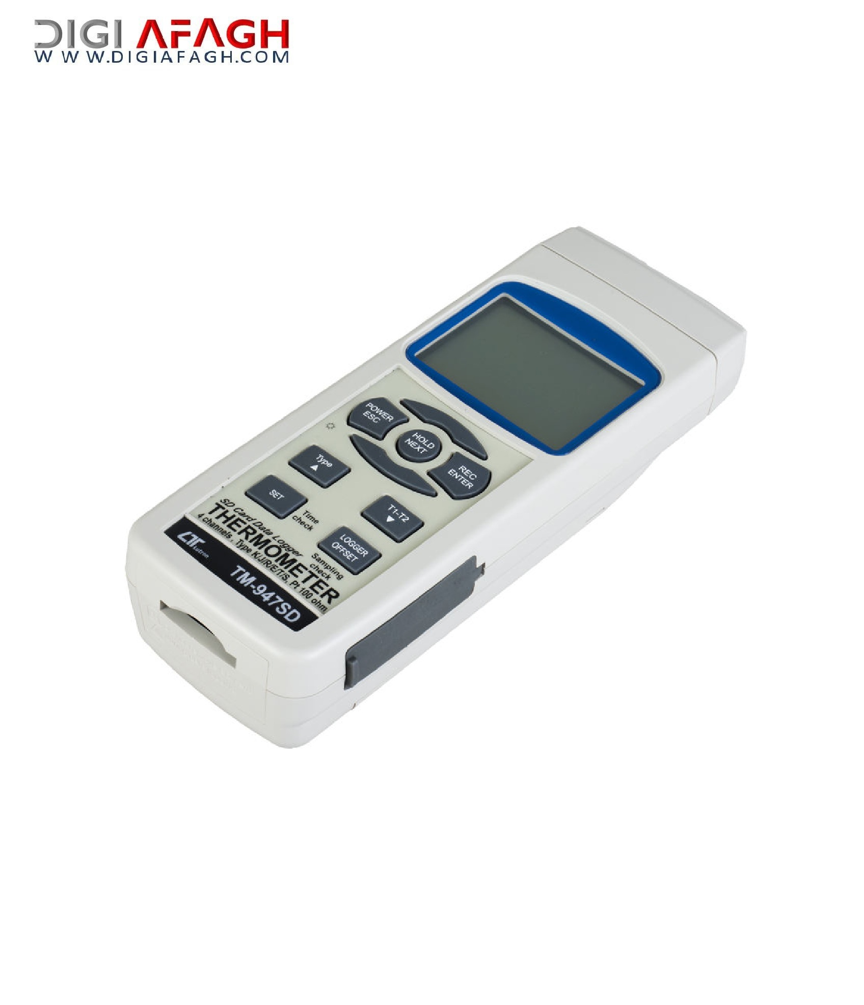 ترمومتر چهار کاناله با قابلیت اتصال کارت حافظه TM-947SD
