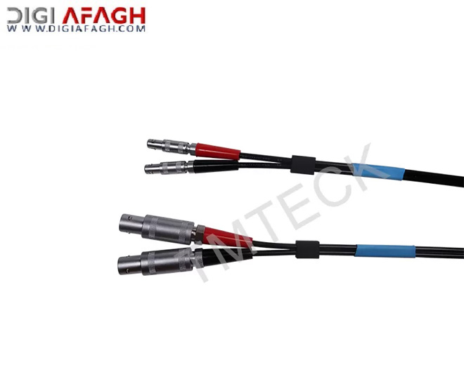 کابل مبدل التراسونیک دوگانه LEMO 00 به LEMO 1 NDT